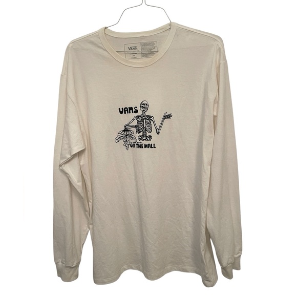 Vans Other - Vans Off The Wall Long Sleeve White Shirt Mens Size Large